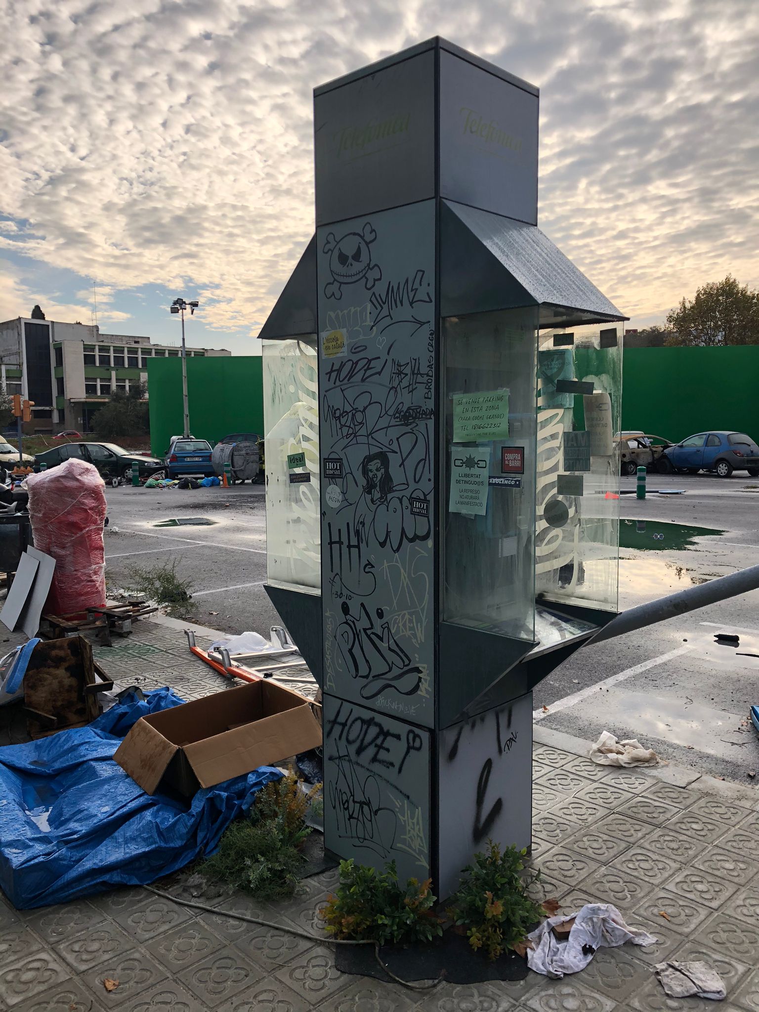 cabina telefono española doble telefono 1u.